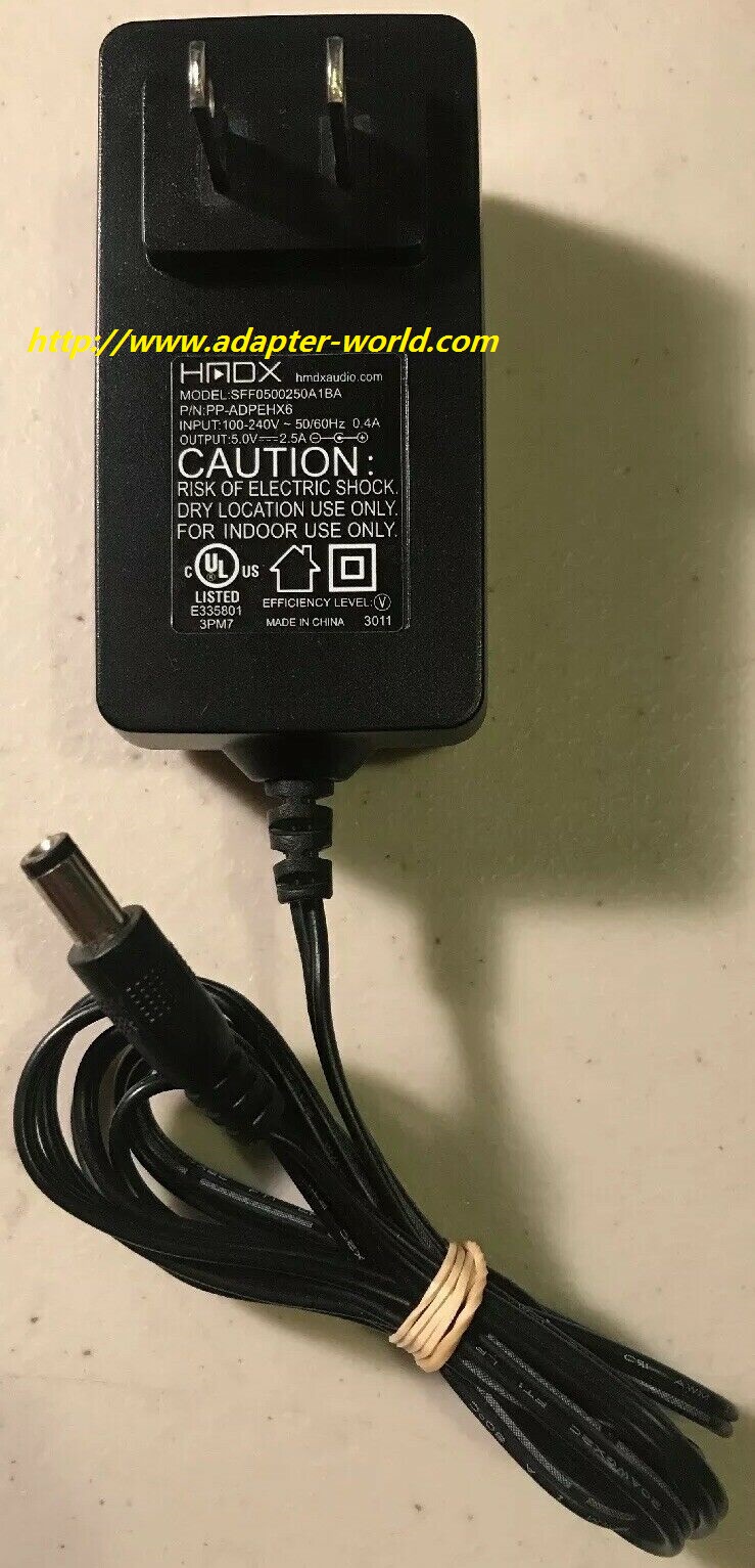 *100% Brand NEW* HMDX SFF0500250A1BA PP-ADPEHX6 5V 2.5A 12.5W Charger AC Adapter Power Supply Free Shipping!